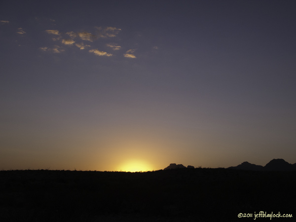 Sunset From Elephant Tusk Campsite ©2011 Jeff Blaylock